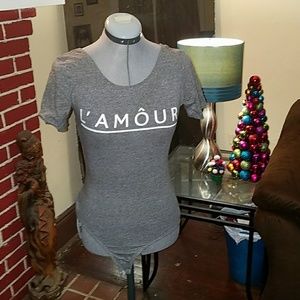 L'amour grey leotard worn once!